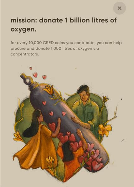 How To Donate Oxygen Using Your Cred Coins