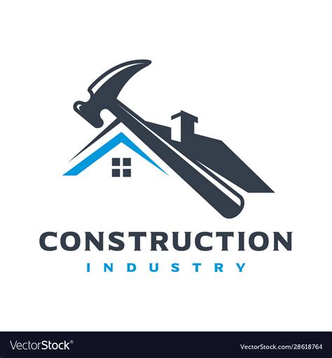 Home Building Logo Design Royalty Free Vector Image