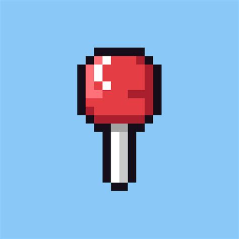 Pixel Art Candy Vector Gráfico Vector Premium