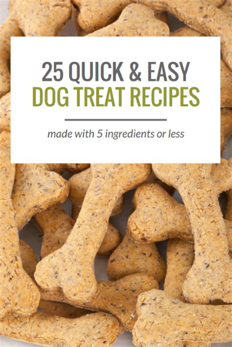 25 Simple Dog Treat Recipes Made With 5 Ingredients Or Less Puppy Leaks