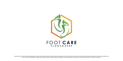 Foot Care Logo Design Template With Creative Element Concept Premium