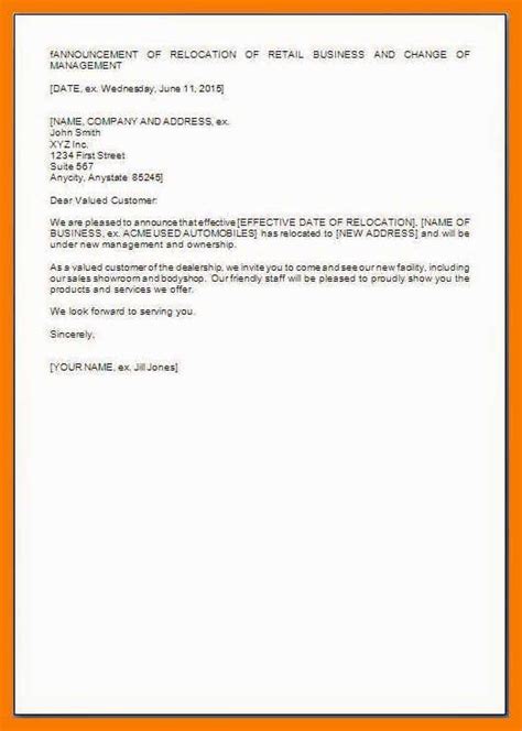 Change Of Ownership Announcement Letter To Employees Template
