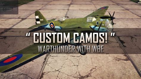 Custom Camos War Thunder Ground Forces User Skins Youtube