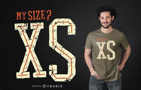 Size Xs T Shirt Design Vector Download