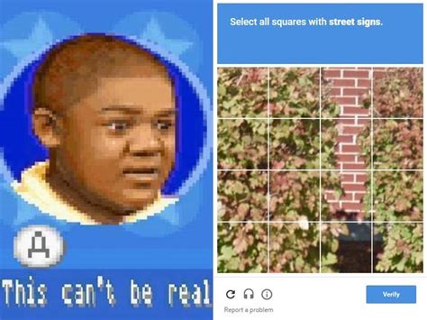 Select All Squares With Street Signs Captcha Know Your Meme