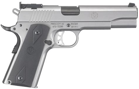 Ruger Sr1911 10mm Auto Full Size Pistol With Stainless Finish