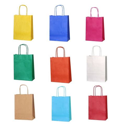 Bright Paper Party Bags T Bag With Handles Recyclable Birthday