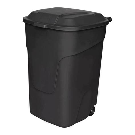 Reviews For Hdx 45 Gal Black Multi Purpose Plastic Trash Can With