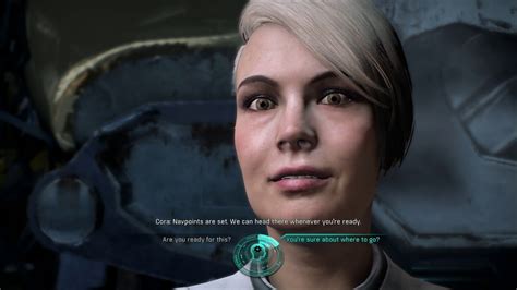 Mass Effect Andromeda Cora Harper At Duty S Edge Asari Ark Nav Point Ready Dialogue Tree