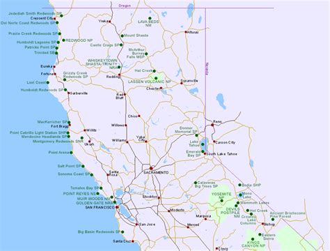 Maps Of Northern California Map With Cities
