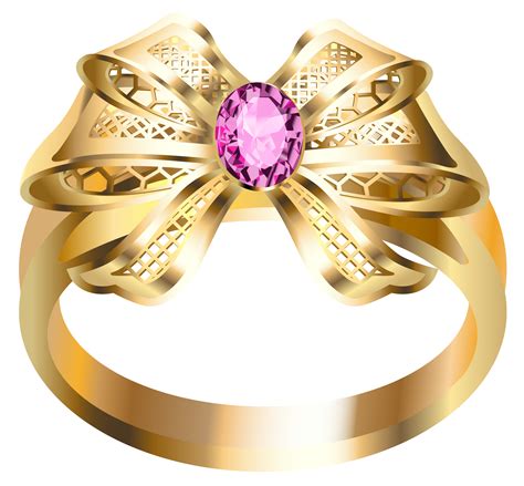 Gold Ring With Diamonds Png Image Pink Diamond Jewelry Golden Ring