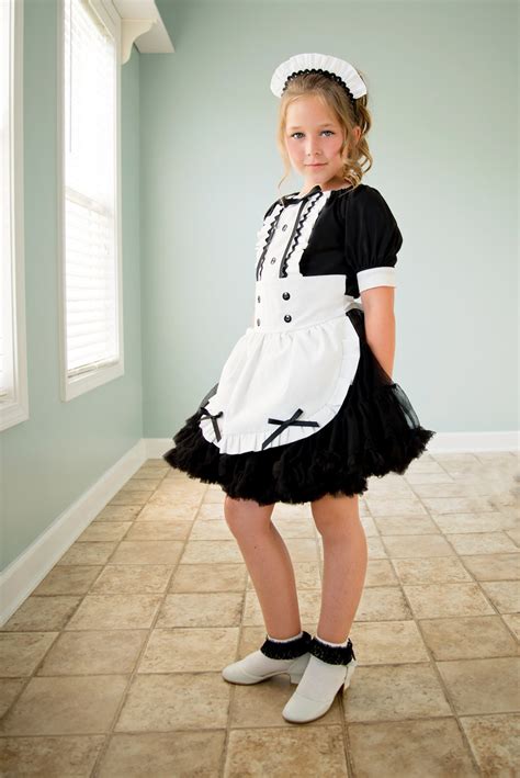 French Maid Costume Pageant Black And White Lolita Maid Etsy Canada
