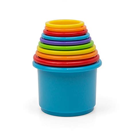 Kidsthrill Rainbow Stacking And Nesting Cups Baby Building Set 10 Pieces