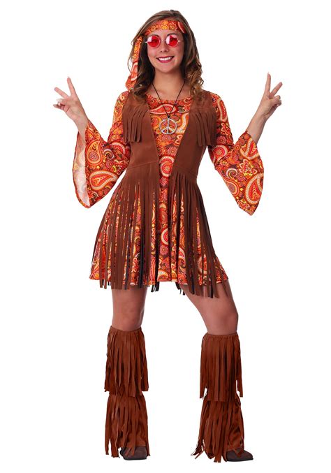 Fringe Hippie Womens Costume 1960 Costumes