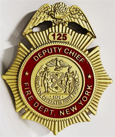 3d Brasssilver Painted Firefighter Badge And Patch Plaques