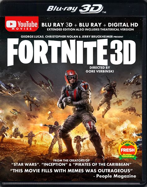 Fortnite 3d Blu Ray Cover By Huntertubehd55842 On Deviantart
