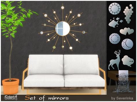 Sims 4 Ccs The Best Set Of Mirrors By Severinka