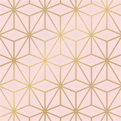 Astral Metallic Wallpaper Blush Pink Gold Wallpaper From I Love