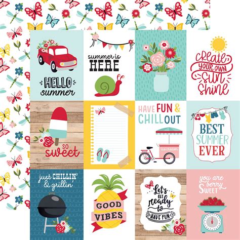 A Slice Of Summer Double Sided Cardstock 12x12 Multiple Options