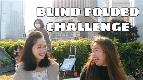 blindfolded challenge throwback video in hongkong starclarusvlog2126 blindfoldmakeup
