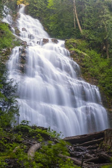 Bridal Veil Falls Provincial Park Waterfall Stock Image Image Of