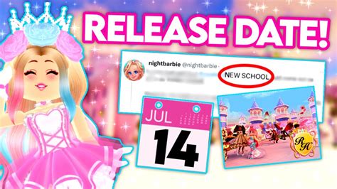 New School Release Date In One Month Roblox Royale High New School