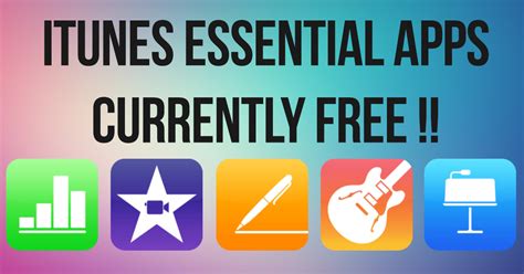 Itunes Essential Apps Are Now Currently Free App Itunes Free