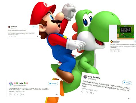 Around The Web The Day We Discovered Mario Punches Yoshi In The Head