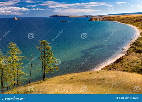 Lake Baikal Summer Day Stock Image Image Of Backgrounds 64254199