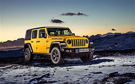 Download Wallpapers 4k Jeep Wrangler Unlimited Rubicon Offroad 2019