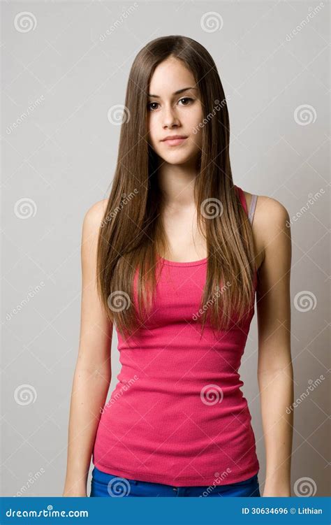 Serious Teen Beauty Stock Photo Image Of Fashionable 30634696