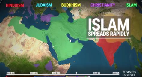 Mapa Animado Que Muestra La Expansión De Las Religiones En El Mundo