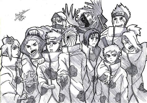 Akatsuki Drawing By Crimsonk3y On Deviantart