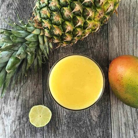 Pineapple Ginger Lime Mango Detox Drink Posh Journal