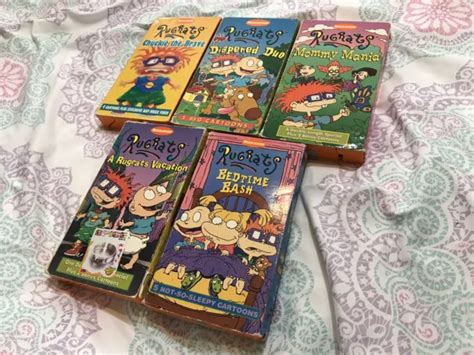 Nickelodeon Rugrats Nancy Cartwright Orange Vhs Lot Of 5 Worn