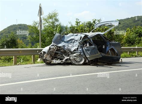 Scrap Vehicle After Car Accident Hi Res Stock Photography And Images