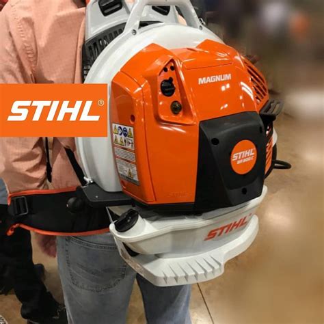 The compression shock is taken away from the user's joints and muscles through a spring or rubber element in the starter handle. STIHL BR 800 C-E Magnum Backpack Blower - Sharpe's Lawn Equipment & Service, Inc.