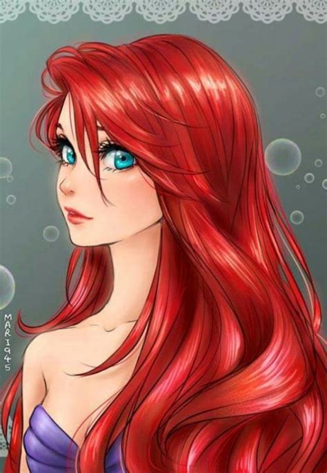 Ariel Disney Princess Anime Version Princesas Disney Anime