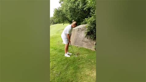 Golfer Sinks Amazing Ricochet Shot Into Hole Youtube