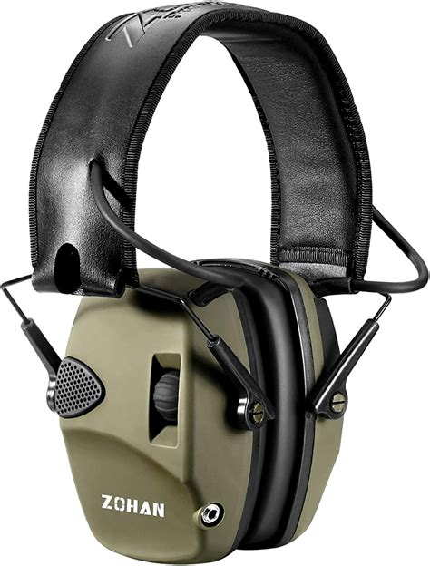ZOHAN Electronic Shooting Ear Defenders Active Noise Reduction Safety Earmuff Tactical