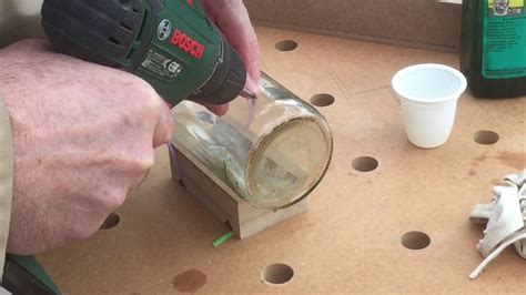 How To Drill A Hole In A Glass Bottle Youtube