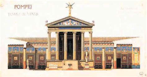 One Of The Possible Reconstruction Of The Temple Of Venus At Pompeii