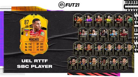 How To Complete Rttf Machís Sbc In Fifa 21 Ultimate Team Dot Esports