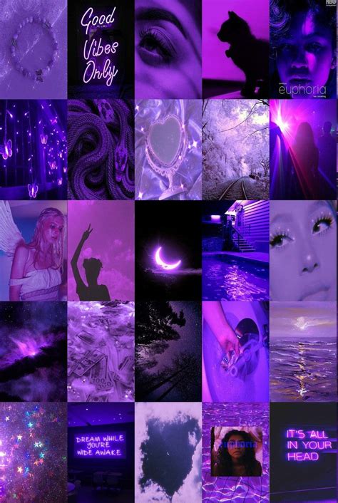 Euphoria Purple Poster Wall Collage Kit Boujee Aesthetic Wall Etsy