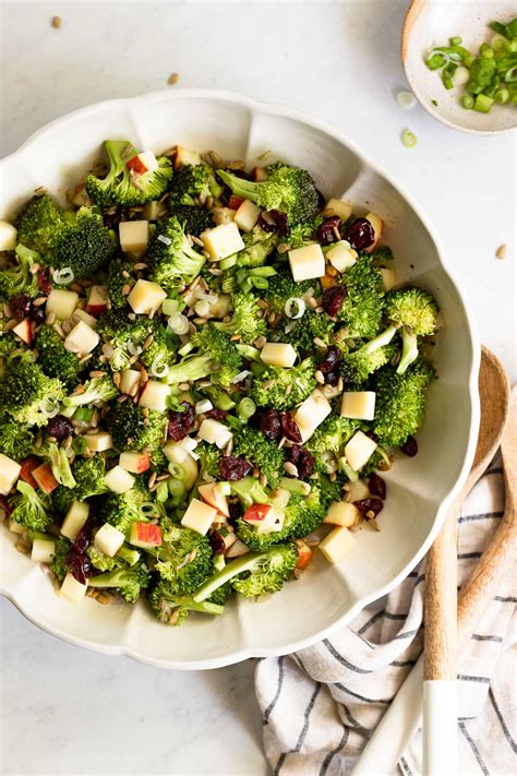 Easy Broccoli Salad Without Bacon Or Mayo Fork In The Kitchen
