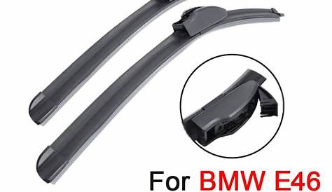 QEEPEI Wiper Blade For BMW 3 Series E46 (2001 2004) 23"+20" Pair Natural Rubber