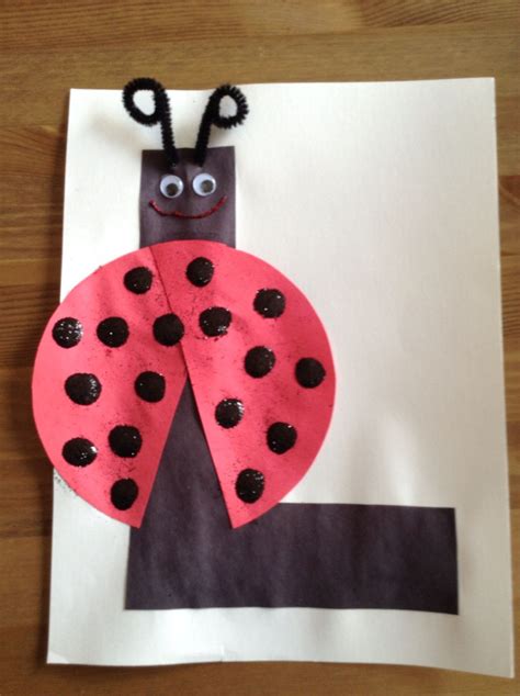 L Is For Ladybug Craft Preschool Craft Letter Of The Week Craft