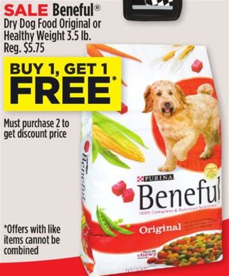 When switching your dog's diet, the manufacturer recommends doing it gradually over a 5 to 7 day period, increasing the amount each day with the present diet as a sudden change in diet may result in digestive disturbances. New $5/1 Purina Beneful Dry Dog Food Coupon - FREE at Rite ...