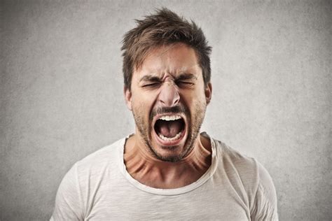 This Is A Picture Of An Angry Man Taken From The Azevan Anger Study By