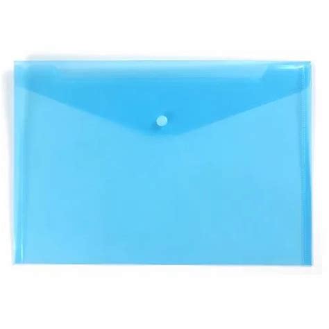 Sky Blue Plastic Button File Folder Paper Size A4 At Rs 5piece In Delhi